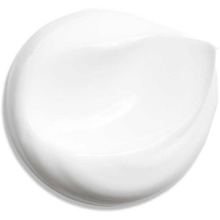 Clarins Hydra-Essentiel 50 ml kosteuttava päivävoide, jossa on täyteläinen ja pehmeä valkoinen koostumus.