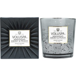 Voluspa Boxed Candle Makassar Ebony And Peach