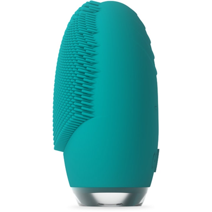 FOREO LUNA 4 go Evergreen 1 kpl kasvojen puhdistuslaite syväpuhdistaa ihon turkoosilla silikoniharjaksilla.