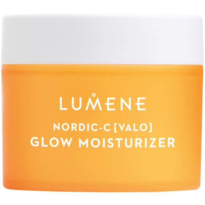 Lumene Nordic-C [Valo] Glow Moisturizer 50 ml heleyttävä kasvovoide oranssissa huurteisessa lasipurkissa