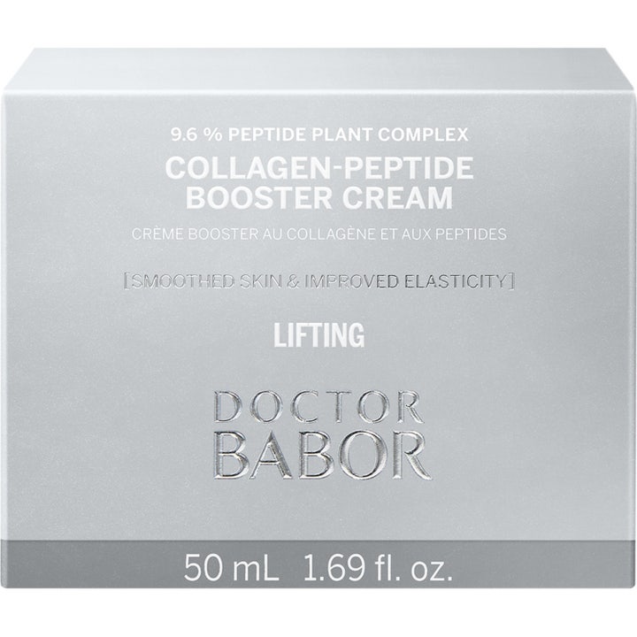 Babor Doctor Babor Collagen-Peptide Booster Cream 50 ml kiinteyttävä kasvovoide hopeisessa ulkopakkauksessa