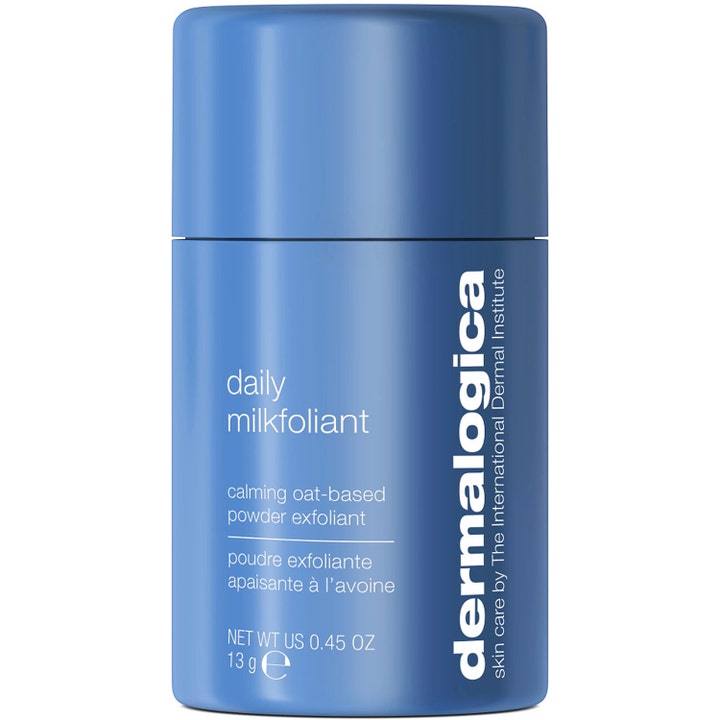 Dermalogica Daily Milkfoliant 13 g rauhoittava kaurapohjainen kuorintajauhe sinisessä sylinterinmuotoisessa pakkauksessa
