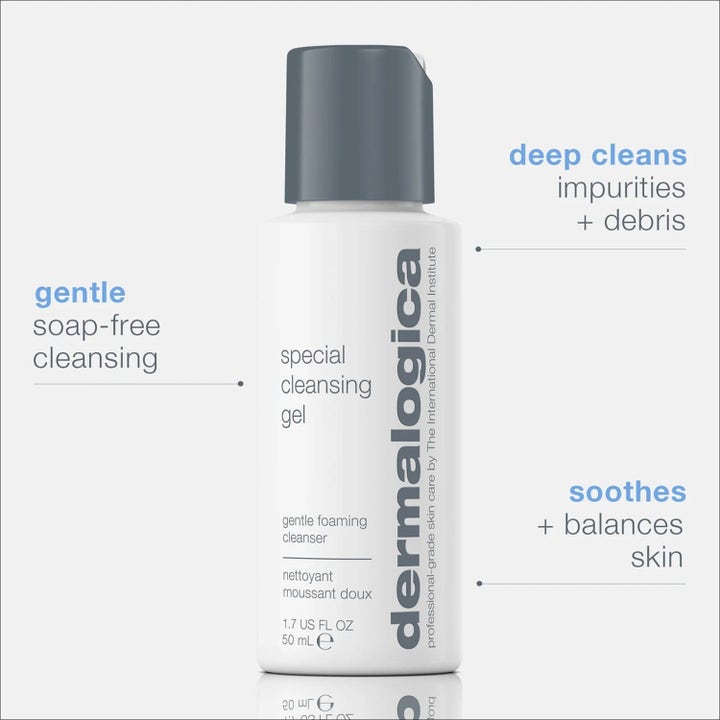 Dermalogica Special Cleansing Gel 50 ml puhdistusgeeli syväpuhdistaa ja rauhoittaa ihoa hellävaraisesti.