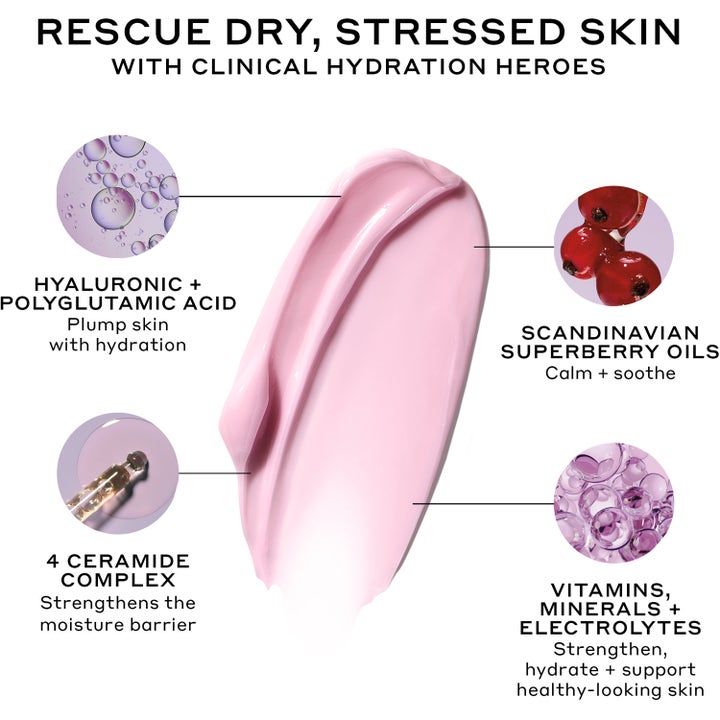 Ole Henriksen Strength Aprés-Skin Rich Rescue Treatment 75 ml kasvovoide vaaleanpunainen koostumus ja keramidit