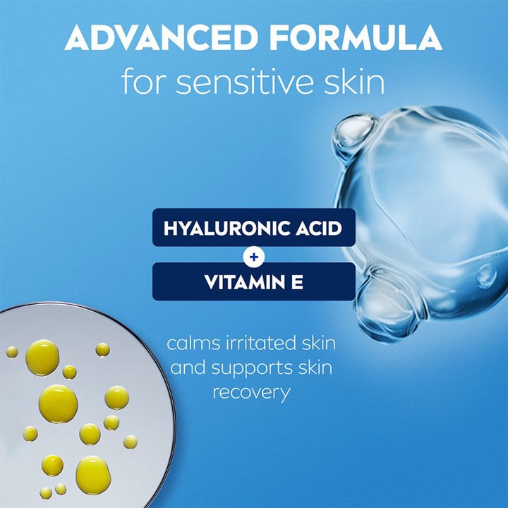 NIVEA MEN Sensitive Protect 50 ml deodorantti sisältää hyaluronihappoa ja E-vitamiinia rauhoittaen herkkää ihoa