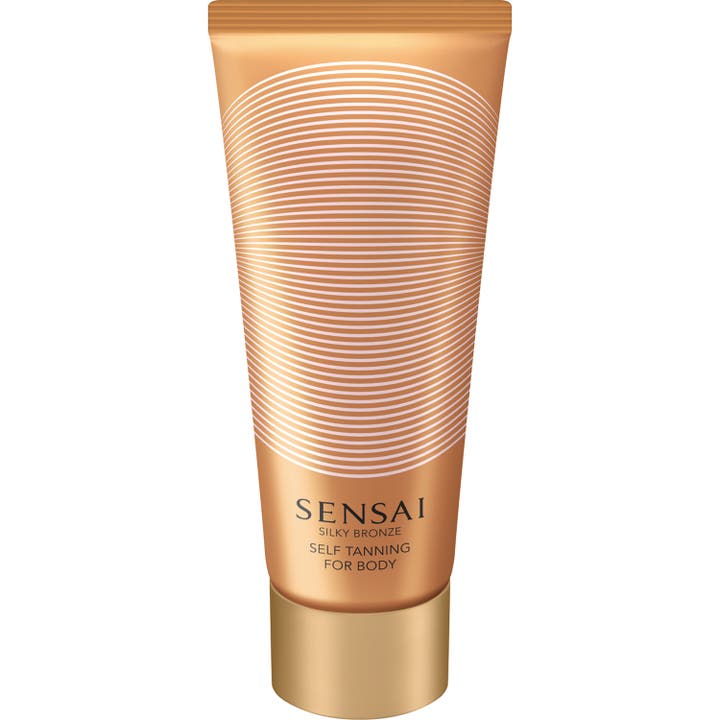 Sensai Silky Bronze Self Tanning For Body 150 ml itseruskettava voide vartalolle pronssisessa tuubissa kultaisella korkilla
