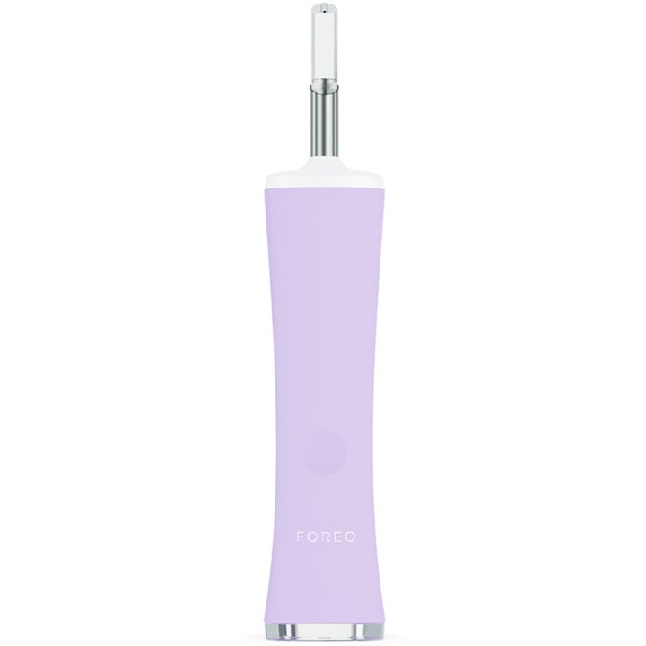 Foreo Espada Blue Light Acne Treatment vaaleanvioletti aknehoitoon tarkoitettu laite kapealla muotoilulla.