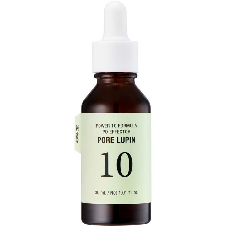 It's Skin Power 10 Formula PO Effector Pore Lupin 30 ml huokosia supistava seerumi ruskeassa pullossa valkoisella pipetillä