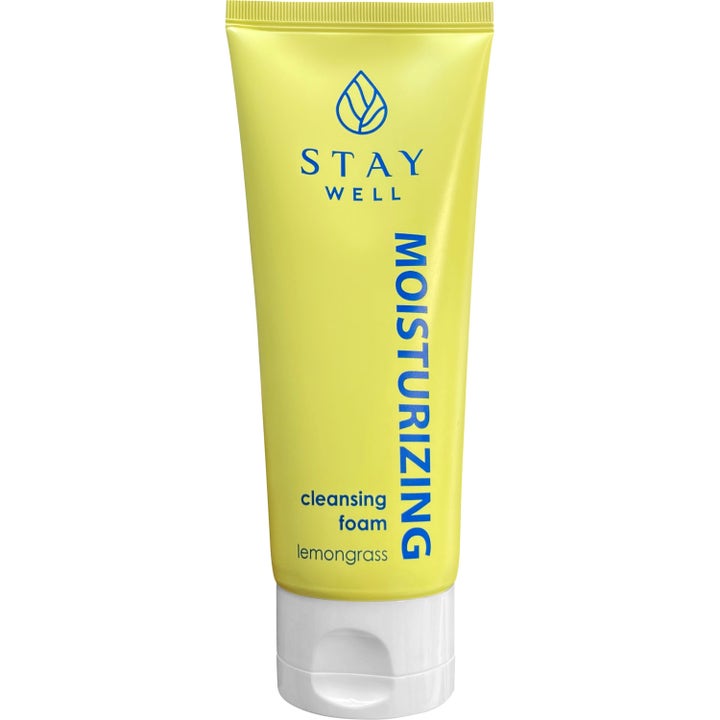 Stay Well Moisturizing Cleansing Foam Lemongrass kosteuttava puhdistusvaahto keltaisessa tuubissa valkoisella korkilla