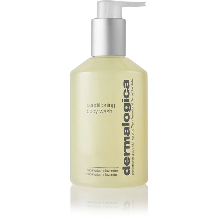 Dermalogica Conditioning Body Wash 295 ml puhdistava suihkugeeli eukalyptuksella vaaleankeltaisessa pumppupullossa