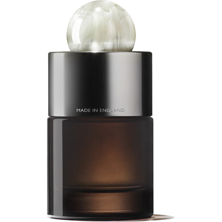 Molton Brown Milk Musk Eau de Parfum 100 ml hajuvesi tummassa lasipullossa marmorikorkilla ja ruskealla pakkauksella