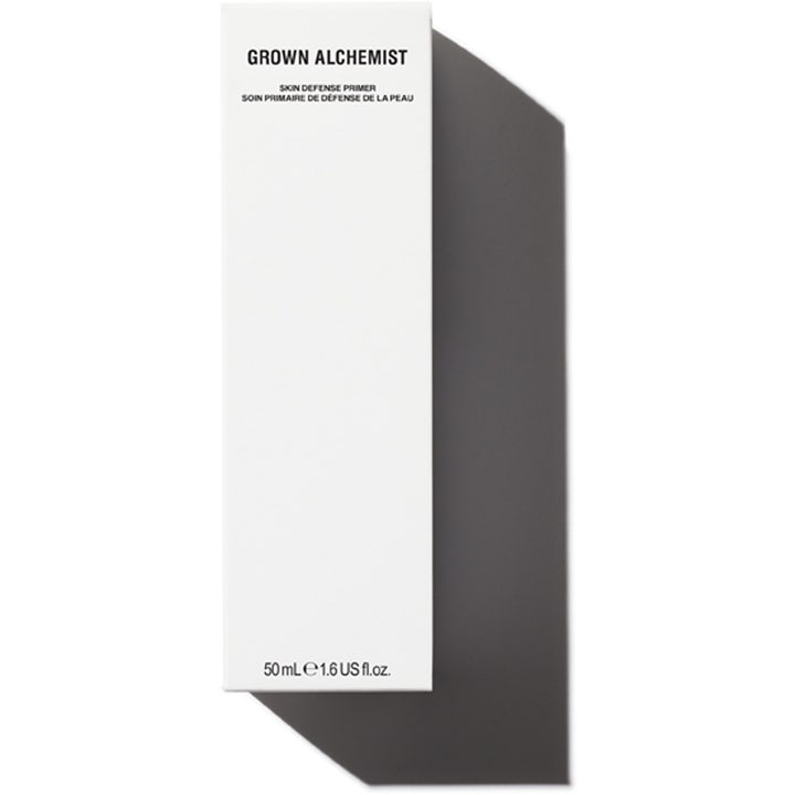 Grown Alchemist Skin Defence Primer 50 ml ihoa suojaava pohjustustuote valkoisessa pahvipakkauksessa.