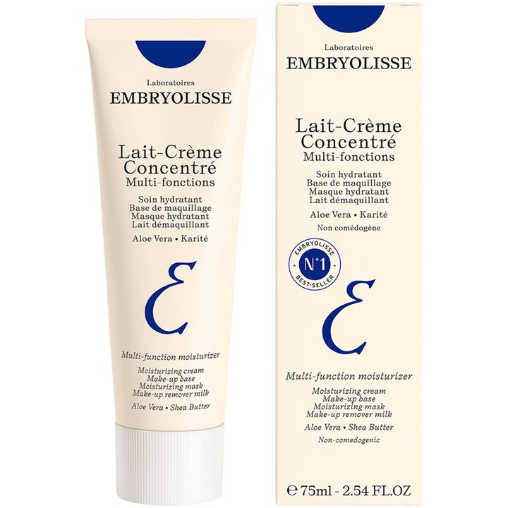 Embryolisse Lait-Crème Concentré 75 ml kosteuttava kasvovoide valkoisessa tuubissa ja pahvipakkauksessa.
