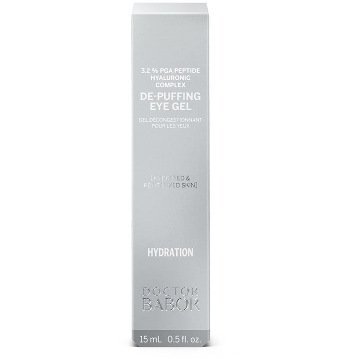 Doctor Babor De-Puffing Eye Gel 15 ml turvotusta vähentävä silmänympärysgeeli hopeisessa pakkauksessa