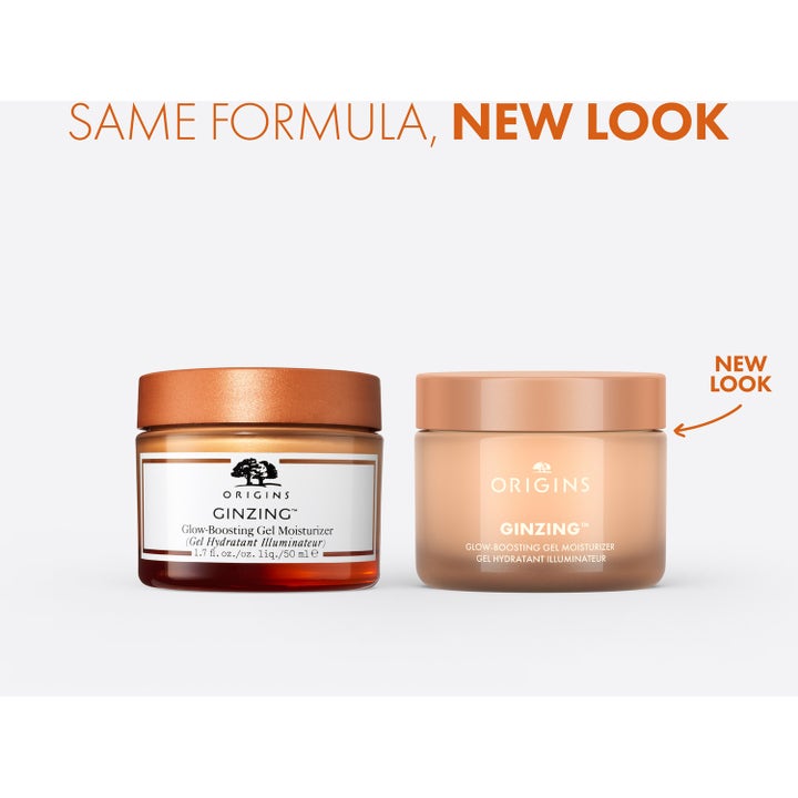 Origins GinZing Glow-Boosting Gel Moisturizer 50 ml heleyttävä geelivoide vanhassa ja uudessa pakkauksessa