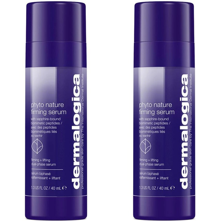 Dermalogica Phyto Nature Firming Serum 40 ml kiinteyttävä seerumi kahdessa tyylikkäässä liilassa pullossa.