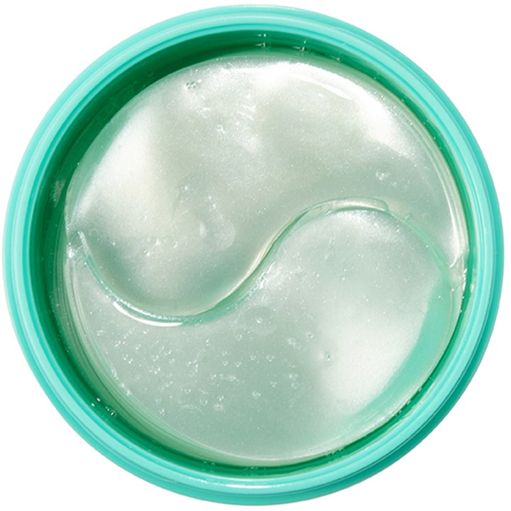 Mizon Hyaluronic Acid Eye Gel Patch 60 kpl kosteuttavat silmänympärysnaamiot kimaltavassa turkoosissa rasiassa.