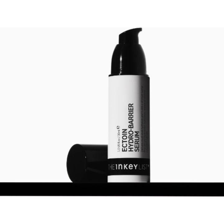 The INKEY List Ectoin Hydro-Barrier Serum 30 ml kosteuttava ja suojamuuria vahvistava seerumi pumppupullossa.