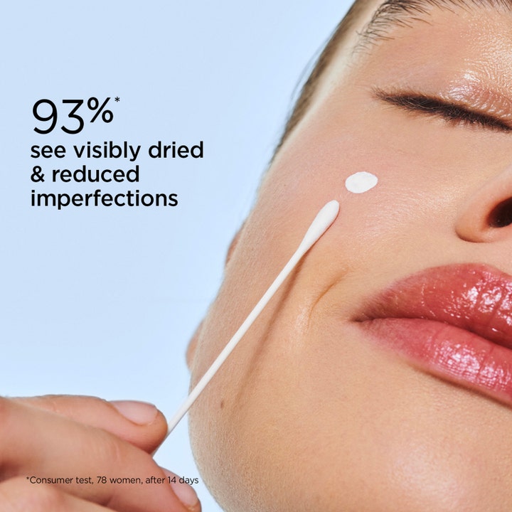 Clarins Mypure-Reset Targeted Blemish Lotion 13 ml täsmähoito kuivattaa finnejä. Vanupuikolla levitettävä voide, 93 % teksti.