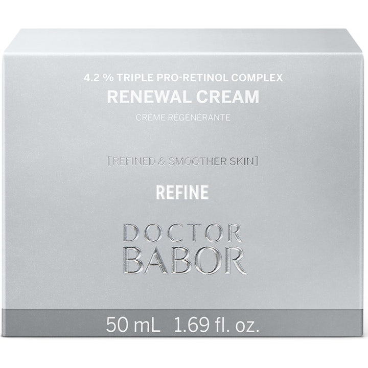 Doctor Babor DOC Renewal Cream 50 ml uudistava kasvovoide hopeisessa pakkauksessa 4.2 % retinolilla