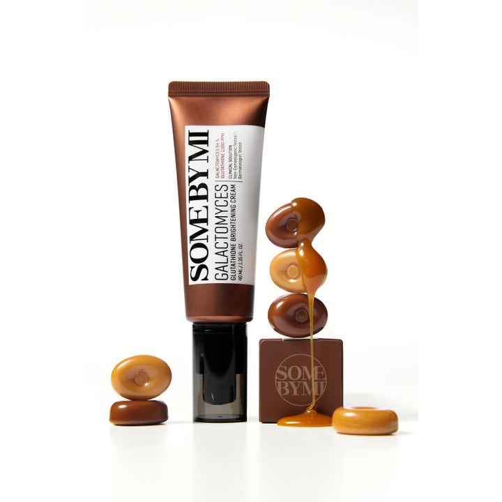Some By Mi Galactomyces Glutathione Brightening Cream 40 ml kirkastava kasvovoide ruskeassa tuubissa.