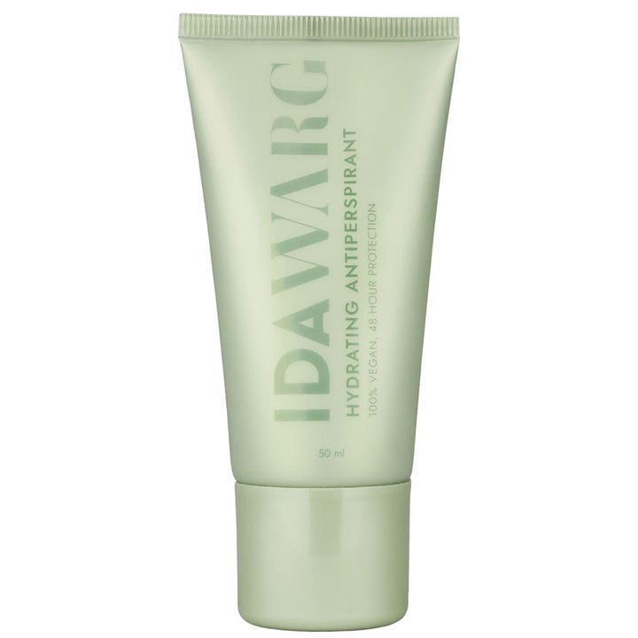Ida Warg Hydrating Antiperspirant 50 ml kosteuttava deodorantti vaaleanvihreässä tuubissa.