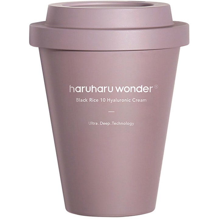 haruharu wonder Black Rice 10 Hyaluronic Cream 90 ml syväkosteuttava kasvovoide luumunvärisessä kuppimaisessa purkissa