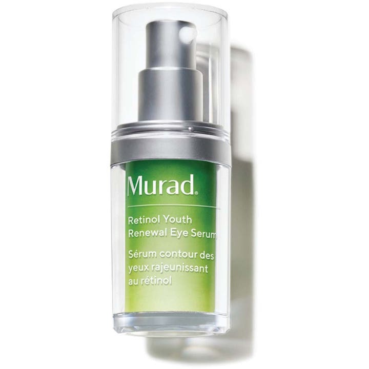 Murad Retinol Youth Renewal Eye Serum 15 ml nuorentava silmänympärysseerumi vihreässä kirkkaassa pumppupullossa