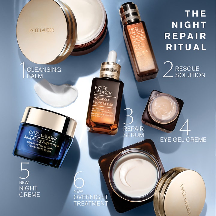 Estée Lauder Advanced Night Repair Overnight Treatment 65 ml uudistava yönaamio ja täyteläinen voide ruskeassa purkissa.