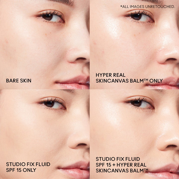 MAC Cosmetics Hyper Real Skincanvas Balm 15 ml kosteusvoide antaa iholle heleyttä ja tasoittaa meikkipohjaa.