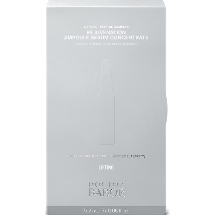 Doctor Babor Rejuvenation Ampoule Serum Concentrates 14 ml kiinteyttävä seerumi hopeisessa rasiassa ampullikuviolla
