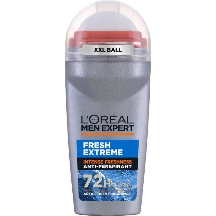 L'Oréal Men Expert Fresh Extreme 50 ml antiperspirantti antaa 48h raikkauden harmaassa pullossa kirkkaalla korkilla.