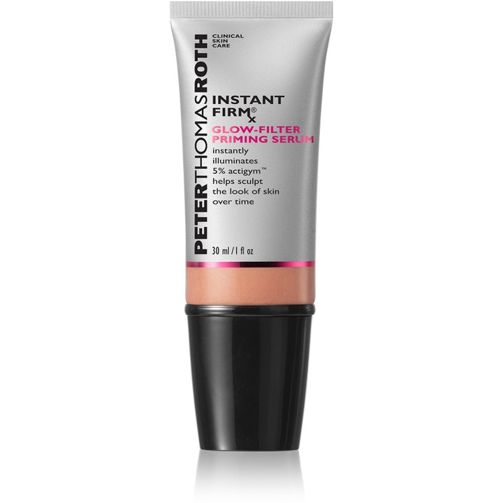 Peter Thomas Roth Instant FIRMx Glow-Filter Priming Serum 30 ml heleyttävä pohjustusseerumi hopeisessa tuubissa musta korkki