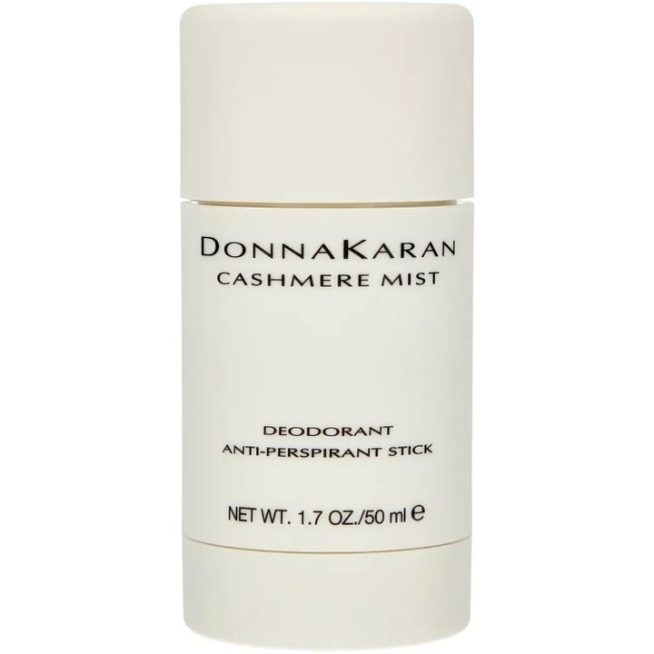 Donna Karan Cashmere Mist 50 ml deodorantti ehkäisee hikoilua tyylikkäässä kermanvalkoisessa hylsyssä