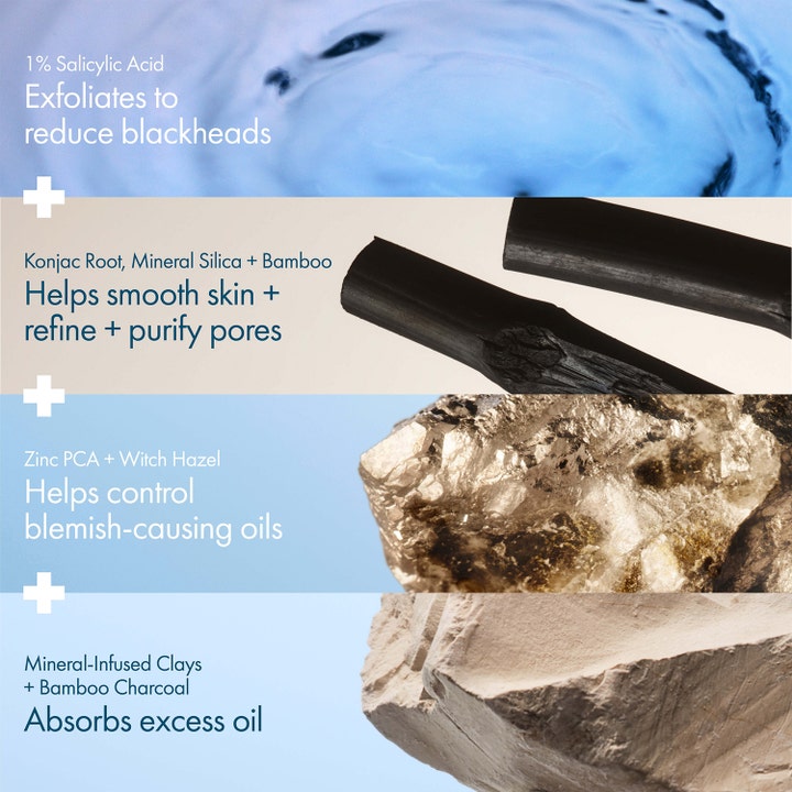 Origins Clear Improvement Mask-To-Scrub 75 ml syväpuhdistavat ainesosat kuten bambuhiili ja savi.