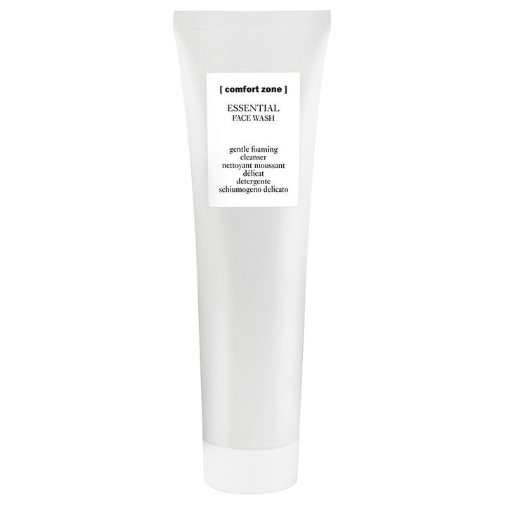 Comfort Zone Essential Face Wash 150 ml hellävarainen puhdistusvaahto minimalistisessa valkoisessa tuubissa