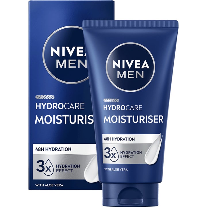 Nivea Men Protect & Care Face Cream 75 ml kosteuttava kasvovoide sisältää aloe veraa tummansinisessä tuubissa