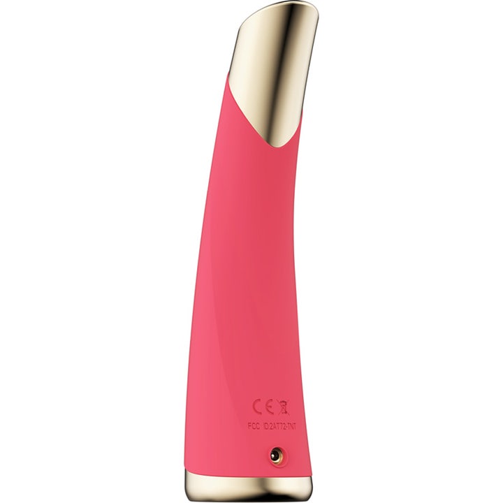 FAQ Swiss FAQ 102 LED-Pulse Facial Device Pink Ruby 1 kpl kiinteyttävä laite vaaleanpunaisena kultaisilla yksityiskohdilla