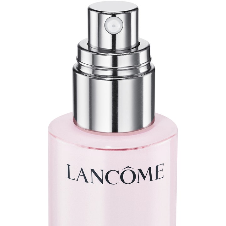 Lancôme Hydra Zen Liquid Moisturizer 50 ml rauhoittava kasvovoide vaaleanpunaisessa pullossa hopeisella pumpulla