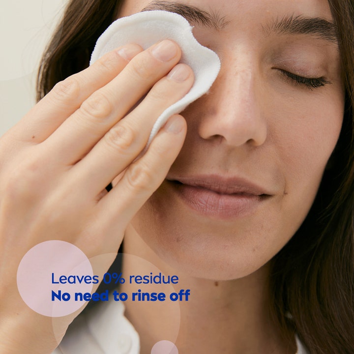 NIVEA Micellar Water Soothing 200 ml rauhoittava meikinpoistoaine poistaa silmämeikin vanulapulla jättämättä jäämiä