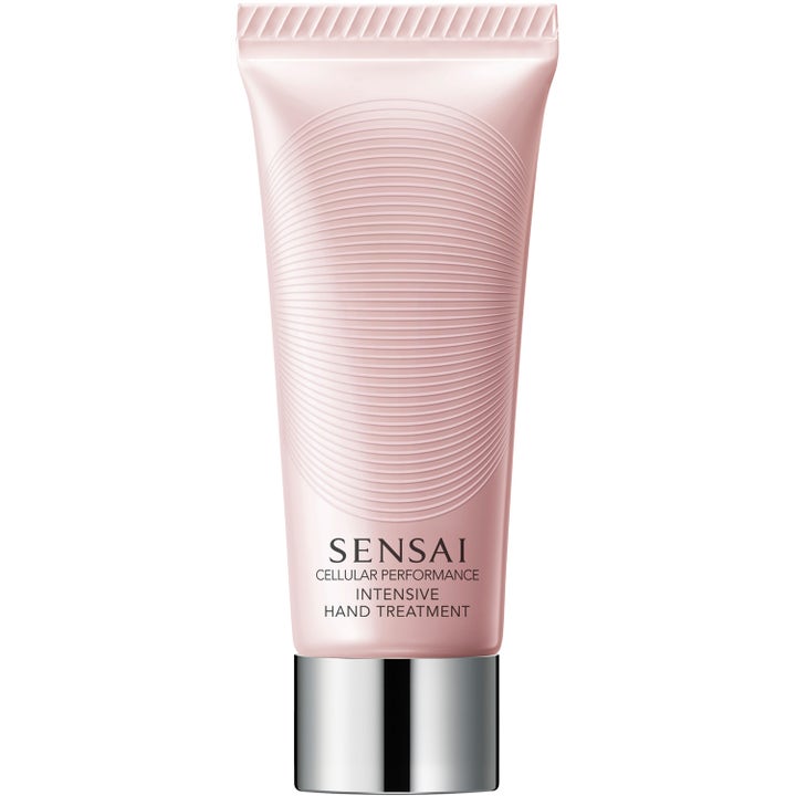 Sensai Cellular Performance Intensive Hand Treatment käsivoide vaaleanpunaisessa tuubissa.