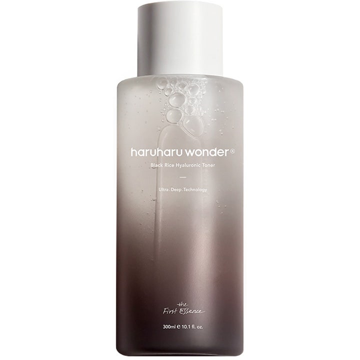 haruharu wonder Black Rice Hyaluronic Toner 300 ml syväkosteuttava kasvovesi huurteisessa liukuvärjätyssä pullossa