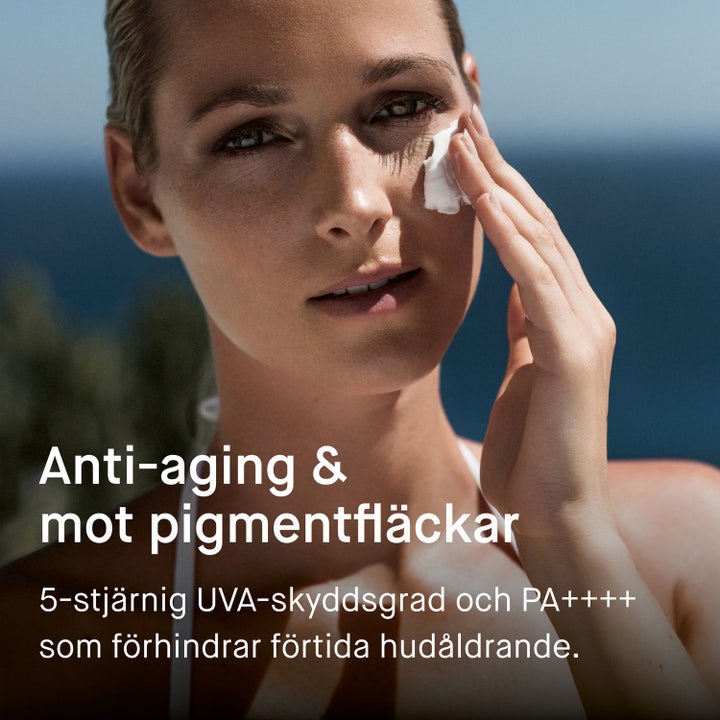 EVY Technology Melanoma Awareness Defence Face Mousse 75 ml hikoilunkestävä aurinkosuoja Sweat Resistant tekstillä.