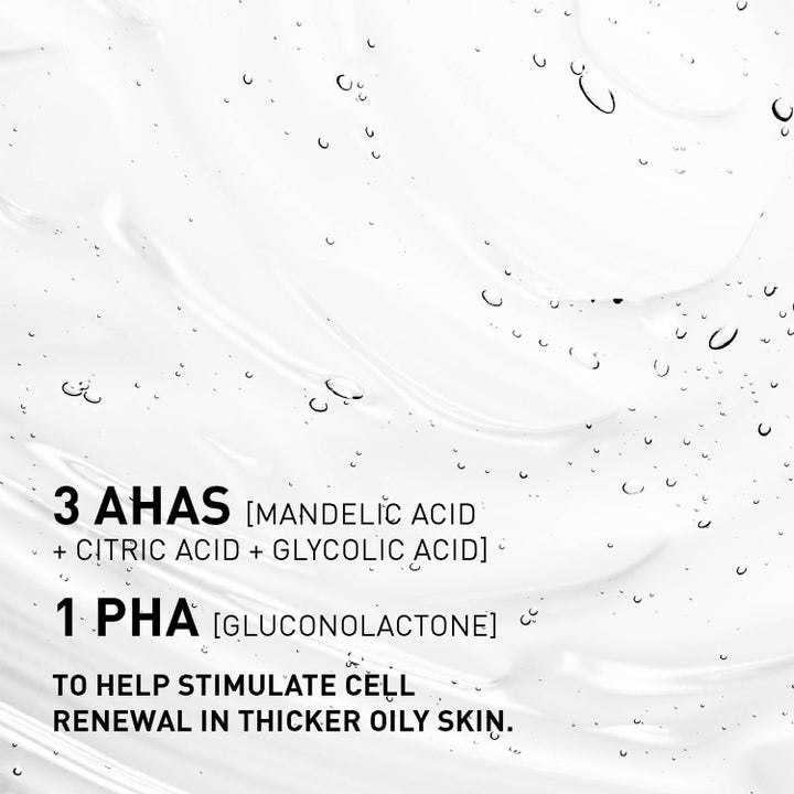 Filorga Skin-Prep Aha Cleansing Gel 150 ml kirkas puhdistusgeeli sisältää 3 AHA-happoa ja PHA:ta ihon uudistamiseen.