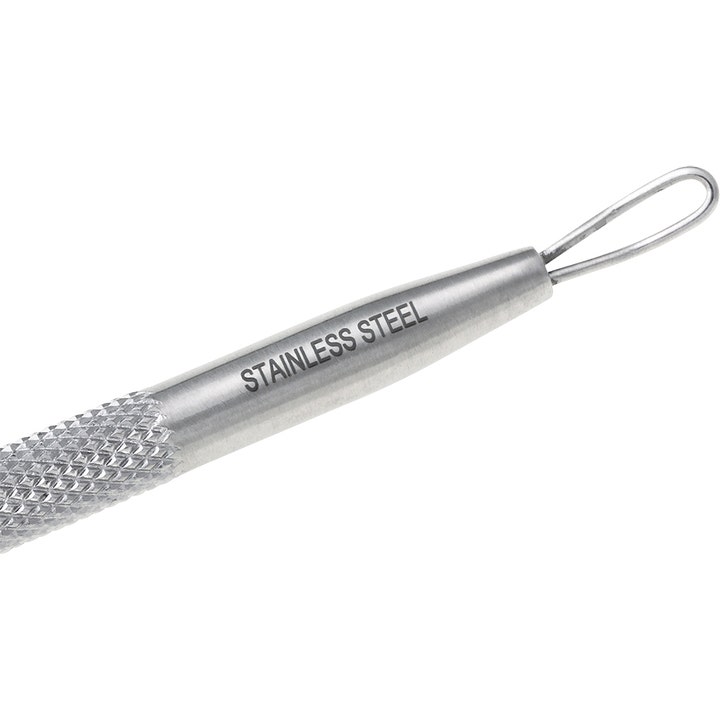 Tweezerman No Slip Skin Care Tool 1 kpl ihonhoitotyökalu ruostumattomasta teräksestä karhennetulla varrella ja silmukalla