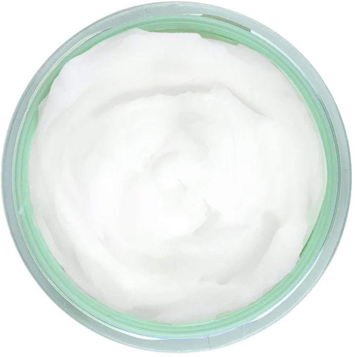 Barry M Fresh Face Skin 50 ml rauhoittava puhdistusbalsami, valkoinen kermainen koostumus vaaleanvihreässä purkissa