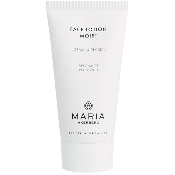 Maria Åkerberg Face Lotion Moist 100 ml kosteuttava kasvovoide valkoisessa tuubissa normaalille ja kuivalle iholle.