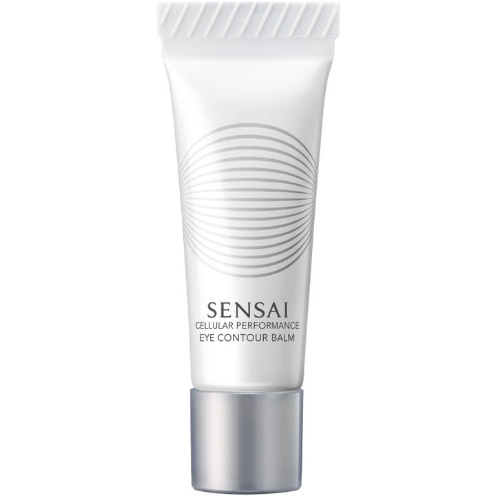 Sensai Cellular Performance Eye Contour Balm on elvyttävä silmänympärysvoide valkoisessa tuubissa.