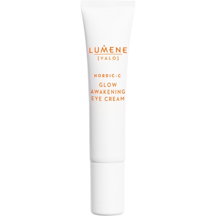 Lumene Nordic-C Glow Awakening Eye Cream 15 ml kirkastava silmänympärysvoide valkoisessa tuubissa