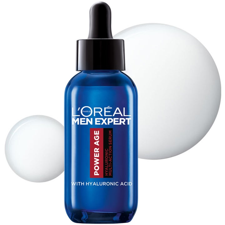 L'Oréal Paris Men Expert Power Age Serum 30 ml kosteuttava hyaluronihapposeerumi sinisessä pipettipullossa
